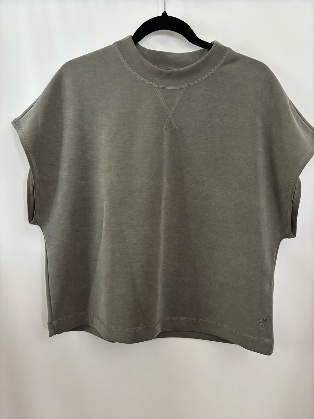 Sweaty Betty Sand Wash Dance Crewneck Pullover Shadow Green Size 8